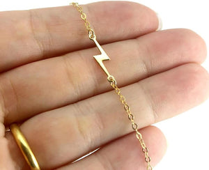 14K Gold Plated Cross Pearl CZ Leaf Bracelets Set Gold Layering Bracelets Everyday Jewelry, Lightning Gold