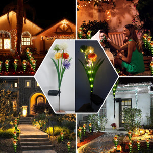 Solar Garden Lights Innovative Upgraded for Outside Waterproof Landscape Lighting/Pathway/Yard Décor