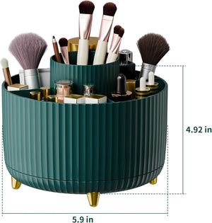 360° Rotate Makeup Brush Holder Organizer, Makeup Organizers Countertop