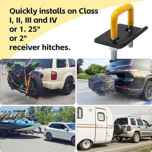 Hitch Tightener Anti Rattle Stabilizer for 1.25" to 2", Trailer Hitches Reduce Movement On Hitch Cargo Carrier Bike Rack, RV Accessories, Rust Free(2 Packs)