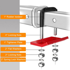 Hitch Tightener, Hitch Anti Rattle Heavy Duty Hitch Stabilizer Trailer Hitch Clamp for 1.25" and 2" Hitches Tow Hitch Stabilizers