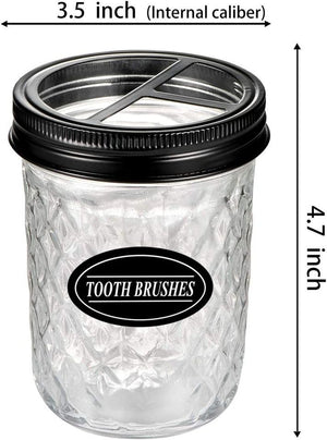 Set of 4 Lotion Soap Dispenser Toothbrush Toothpaste Holder