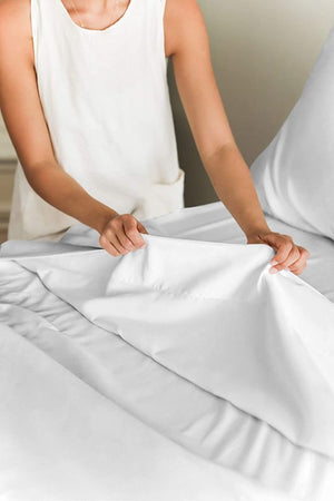 ❤️ 4 Piece Set Queen Size White Bed Sheets - Hotel Luxury Bed ❤️