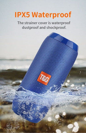 (Blue) Bluetooth Speaker Wireless Outdoor Stereo Bass