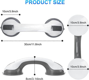 Shower Handle 2 Pack 12 inch for Bathroom Shower (Gray)