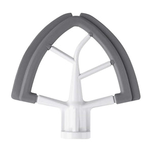 Flex Edge Beater 4.5/5 QT for KitchenAid/Cuisinart etc Tilt Head Stand Mixer, Mixer Paddle, White