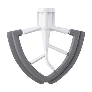 Flex Edge Beater 4.5/5 QT for KitchenAid/Cuisinart etc Tilt Head Stand Mixer, Mixer Paddle, White