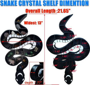 Snake Crystal Shelf Display for Stones Holder Wall Hanging Decor