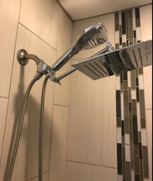 Silver Ultra-Luxury Rainfall Handheld Shower Head