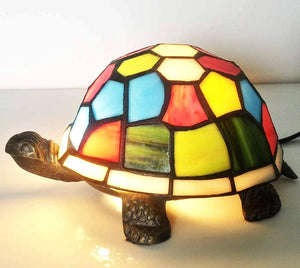 Tiffany Turtle lamp Stained Glass Turtle Night Light Tiffany lamp, Turtle