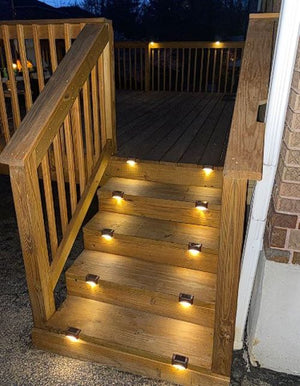 Solar Deck Outdoor Lights 16 Pack
