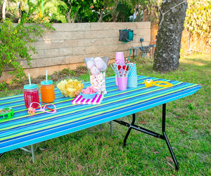 �FLASH DEALS�3 Pieces Picnic Table and Bench Seat Covers with Elastic Edges Outdoor Table Covers