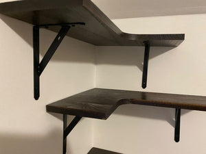 Set of 4 wall mounted floating shelves