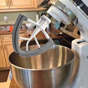Flex Edge Beater 4.5/5 QT for KitchenAid/Cuisinart etc Tilt Head Stand Mixer, Mixer Paddle, White