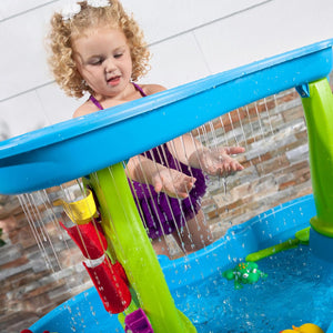 Rain Showers Splash Pond Toddler Water Table, Outdoor Kids Water Sensory Table, Ages 1.5+ Years Old