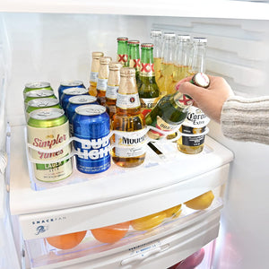 Pack of 1 - Fridge-Plus Drink Organizer for Refrigerator Storage