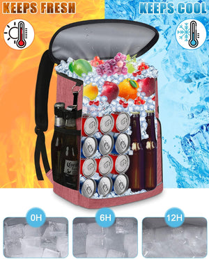 Cooler Backpack Insulated Leakproof Waterproof Backpack Cooler Bag 30/45 Cans, Large Capacity