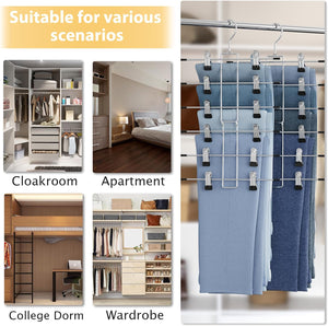 Closet Organizers and Storage-Hanging Closet Organizer-6 Tier, 2 Pack