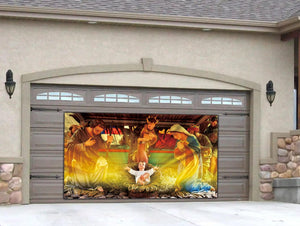 6 X 3.6ft Large Birth of Jesus Banner Christmas Night Manger Nativity Scene Photography Backdrop