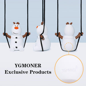 Super Cute Swinging Snowman Car Mirror Hanging Ornament