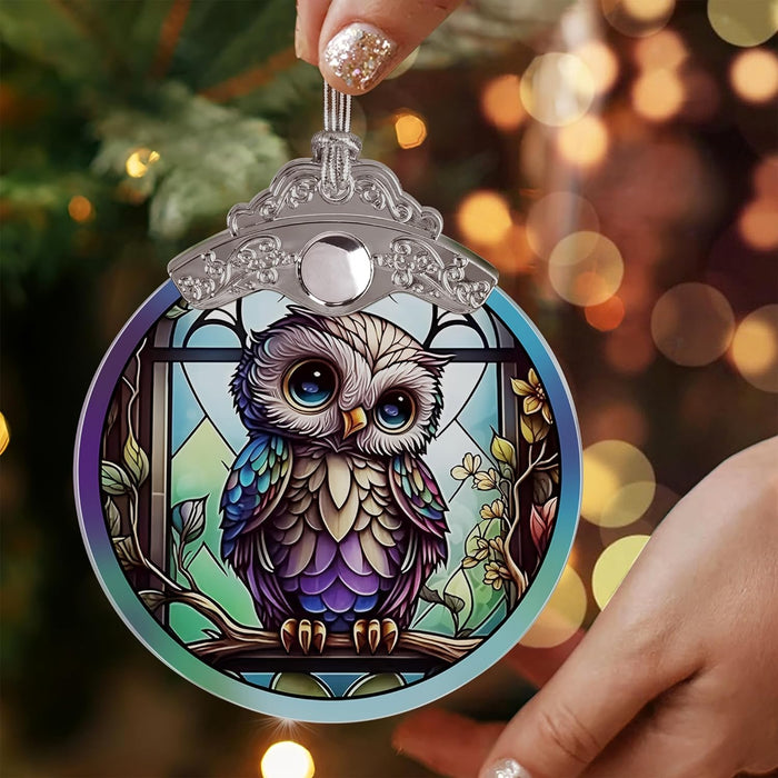 Owl Christmas Hanging Ornaments for Xmas Tree Car Decoration