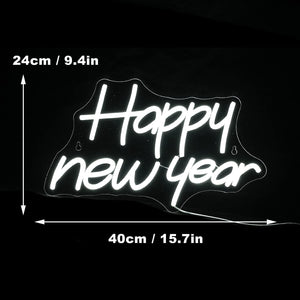 Happy New Year Neon Sign New Years Eve Party LED Lights