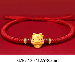 2024 New Year of Dragon Handmade Gold Dragon Bracelet