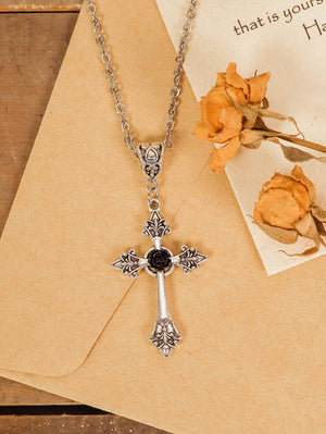 Gothic Cross Necklace, Cross Choker