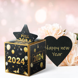 2024 Happy New Year Money Box for Cash Gift Pull