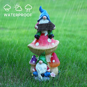 11.8'' Garden Gnome Outdoor Funny Solar Gnomes Figurine