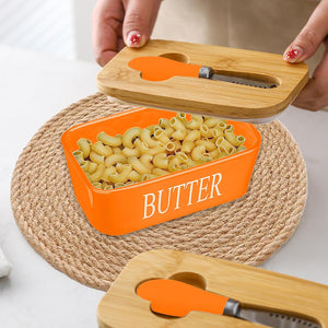 Butter Dish with Multipurpose Knife: Our Large Butter Dish with Lid