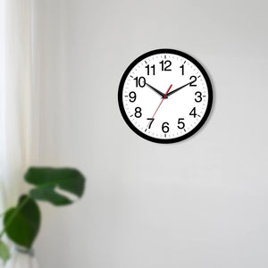 10 Inch Battery Operated Wall Clocks, Silent Non Ticking Analog Clock