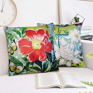 Spring Summer Pillow Covers 18x18, Outdoor Sunflower Pillow Case
