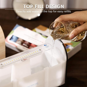 500ml Flame Diffuser, Aroma Essential Oil Diffuser, Ultrasonic Cool Mist Humidifier, LF500M Fire Diffuser