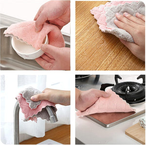 Super absorbent kitchen towels for drying dishes (10 Pack)