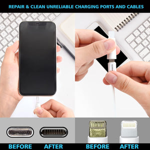 MultiTool AirPod Cleaner Kit,Cell Phone Cleaning Repair and Recovery iPhone and iPad , (TypeC) Charging Port, White