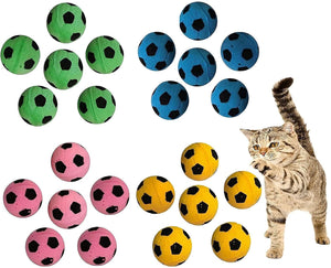 Foam Soccer Balls Cat Toys (Balls Cat Toys (24pcs))