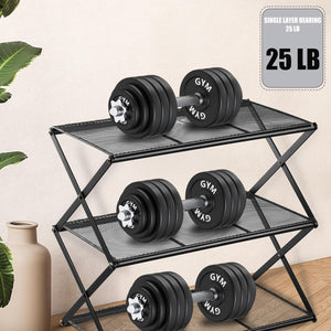 5 Tier Foldable Shoe Rack Without Assembly Collapsible Metal Shoe Organizer Folding Shoe Storage Rack, Black