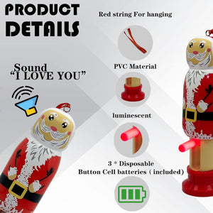 Funny Santa Claus Pendant - Stretchable Christmas Decoration for Tree