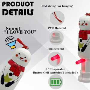 Funny Snowman Pendant - Stretchable Christmas Decoration for Tree