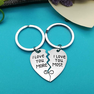 Couples Keychain Gifts for Boyfriend Girlfriend Husband Wife I Love You Keychain Set Valentine's Day Gifts