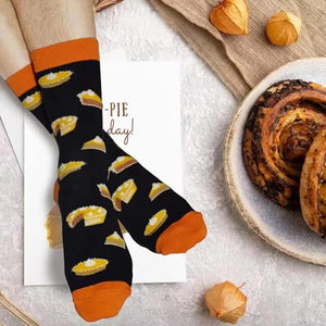 If You Can Read This Funny Saying Non-Slip Socks, Novelty Gifts for Men Women Teens Food Lover, Medium Pie