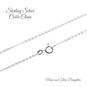 Sterling Silver Cross Necklace for Girls - Handmade Baptism Gifts Cross - Delicate Christian Jewelry