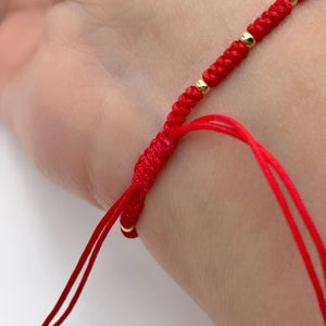 St Benedict Medal Adjustable Red String Bracelet for Women – Pulsera San Benito Abad Fashionable