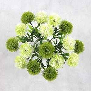 10 Pcs Dandelion Artificial Flowers Plants Bouquet Plastic Flower for Home Decoration/Wedding Decor (White)