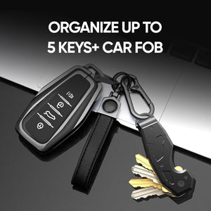 Compact Key Organizer Keychain with Built-in Tools – Holds 1-6 Keys