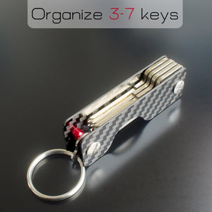 Carbon Fiber Compact Key Holder(3-7 Keys)