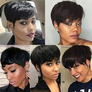 Pixie Cut Wig Human Hair Short Pixie Cut Wigs for Black Women Human Hair Glueless