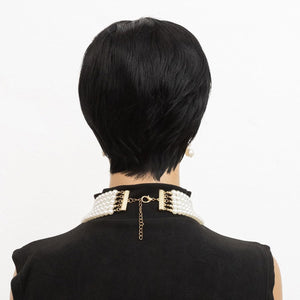 Short Wigs for Black Women Black Pixie Cut Wig Short Layered Pixie Wigs