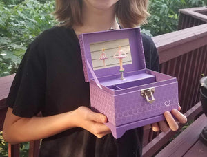Ballerina Music Box (Heart Ballerina Music Box - Purple)